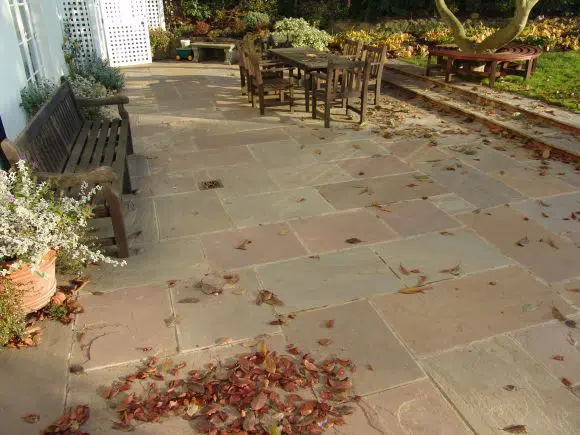AUTUMN BROWN SANDSTONE PATIO PAVING SLABS