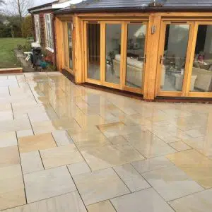 RAJ GREEN SAWN SMOOTH SANDSTONE PAVING