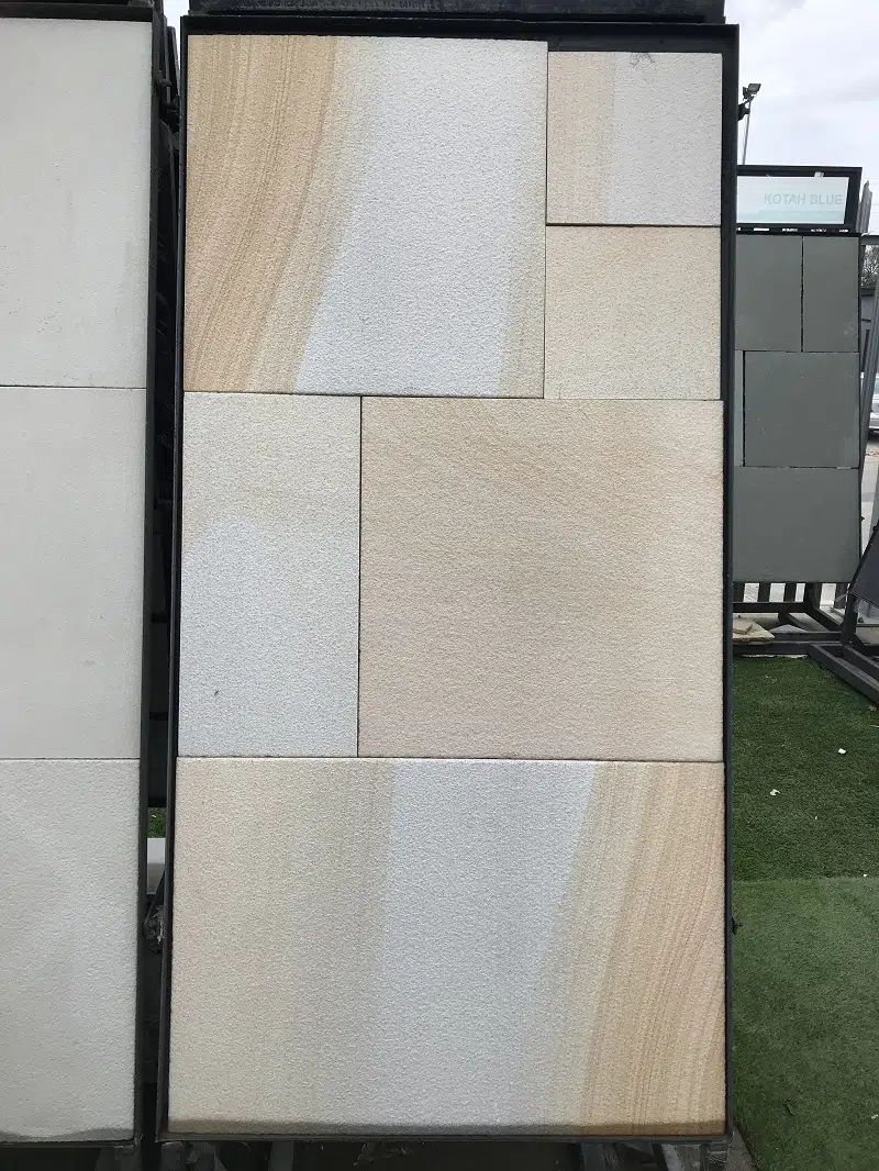 Misty York Swirl Sandstone Paving