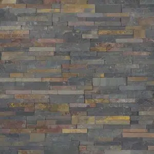 Ledge Stone Jak Multi Color Slate 600x150mm (21.60m2)