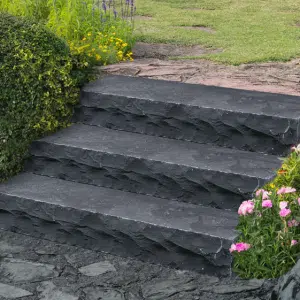 Black Lime Block Steps