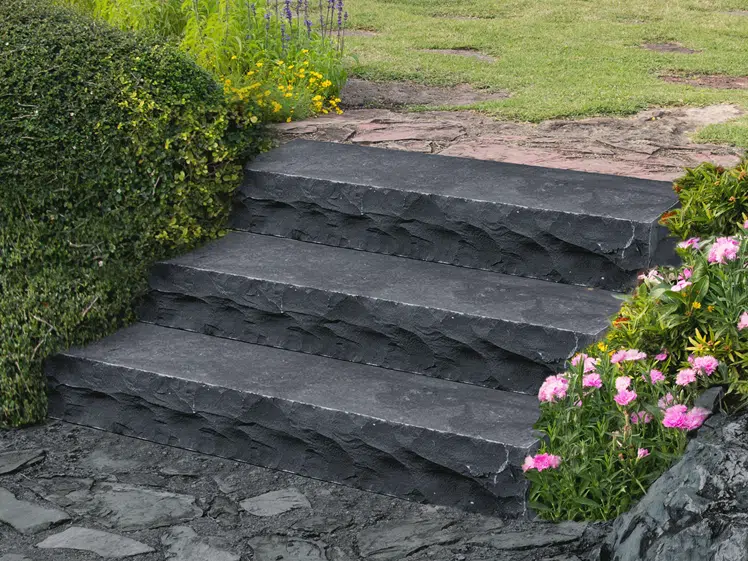 Black Lime Block Steps