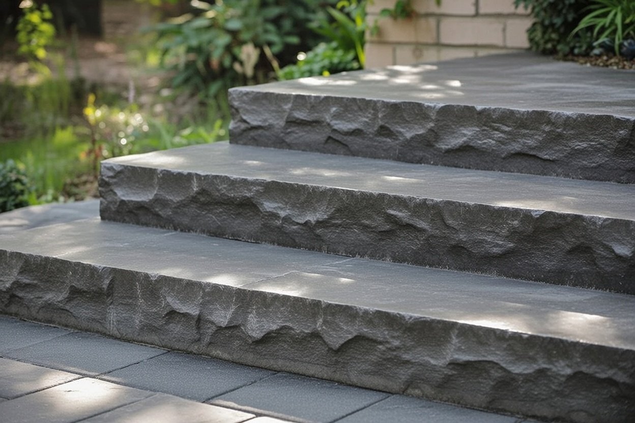 Antique Black Block Steps