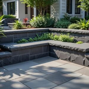 Black Lime Rockface Coping