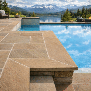 Autumn Brown Rockface Coping