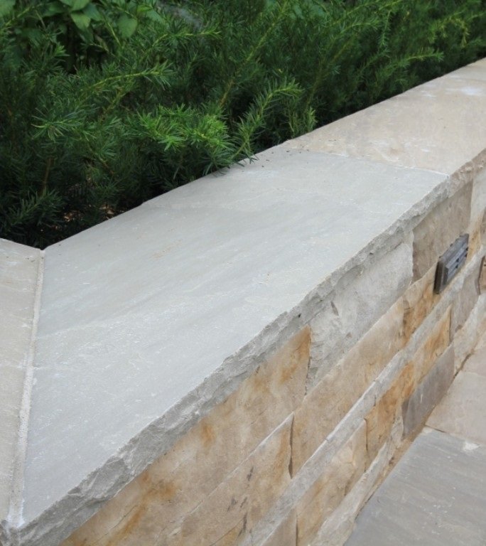 Dove Grey Rockface Coping
