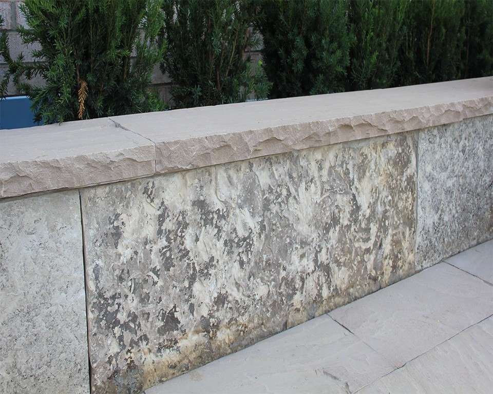 Raj Green Rockface Coping