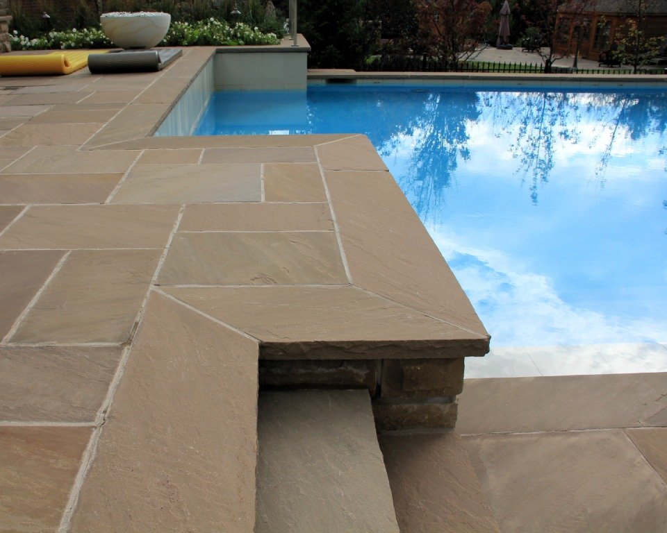 Autumn Brown Rockface Coping